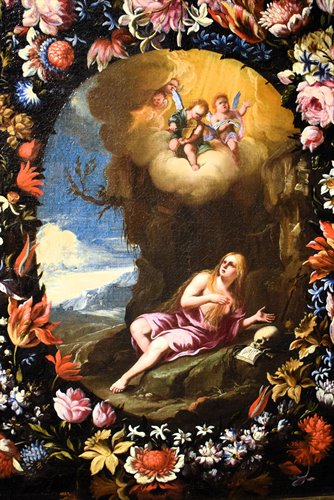 Maria Maddalena in una Ghirlanda di fiori